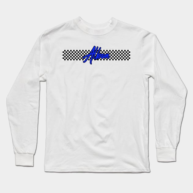 Race Flag Design - Alex Albon Long Sleeve T-Shirt by GreazyL